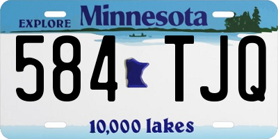 MN license plate 584TJQ