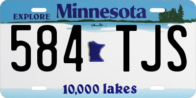 MN license plate 584TJS