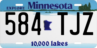 MN license plate 584TJZ