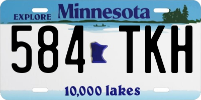 MN license plate 584TKH