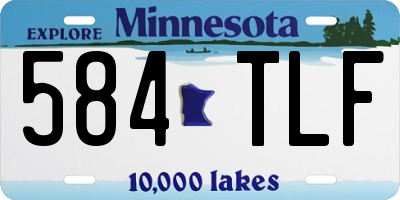 MN license plate 584TLF