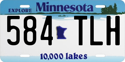 MN license plate 584TLH