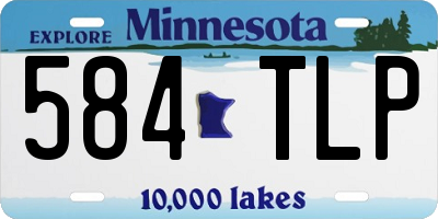 MN license plate 584TLP