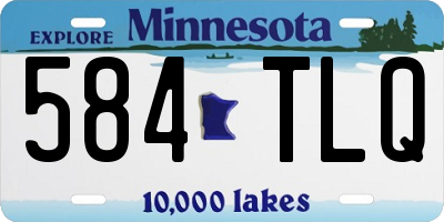 MN license plate 584TLQ