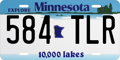 MN license plate 584TLR