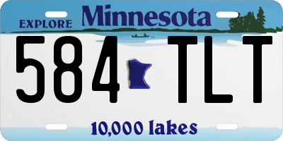 MN license plate 584TLT