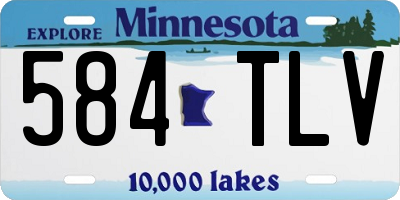 MN license plate 584TLV