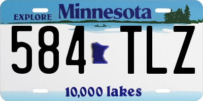 MN license plate 584TLZ