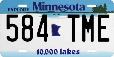 MN license plate 584TME