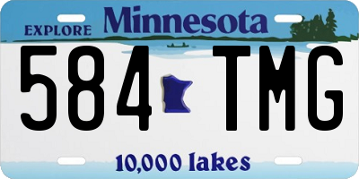 MN license plate 584TMG