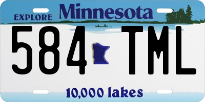 MN license plate 584TML