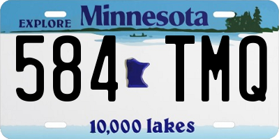 MN license plate 584TMQ