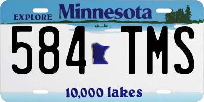 MN license plate 584TMS