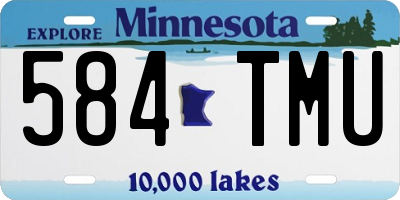 MN license plate 584TMU