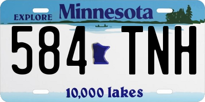 MN license plate 584TNH