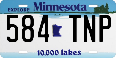 MN license plate 584TNP