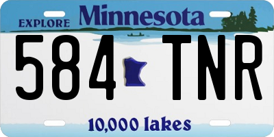 MN license plate 584TNR
