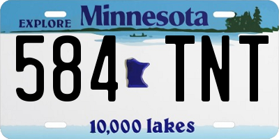 MN license plate 584TNT