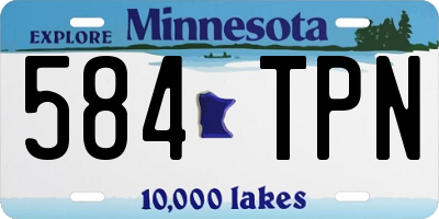 MN license plate 584TPN