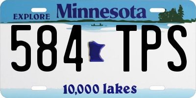 MN license plate 584TPS