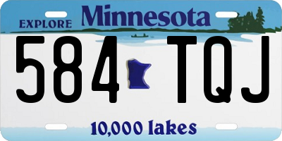 MN license plate 584TQJ
