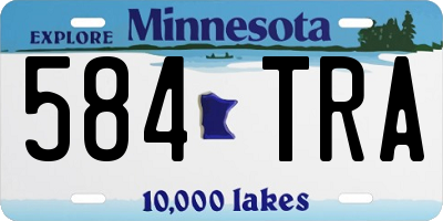 MN license plate 584TRA