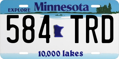 MN license plate 584TRD
