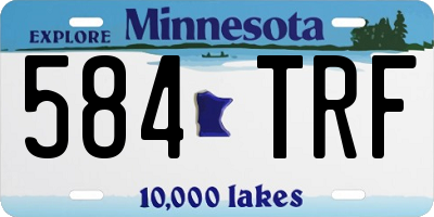 MN license plate 584TRF