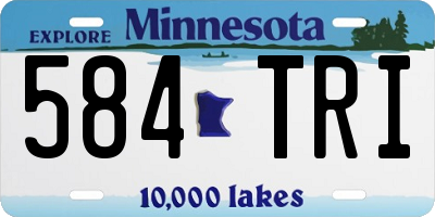 MN license plate 584TRI