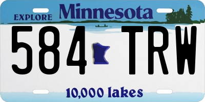 MN license plate 584TRW