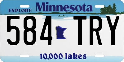 MN license plate 584TRY