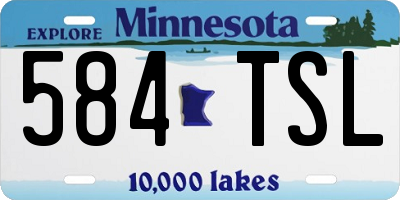 MN license plate 584TSL