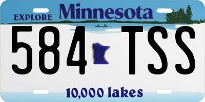 MN license plate 584TSS