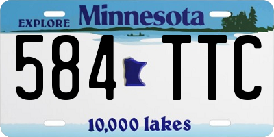 MN license plate 584TTC
