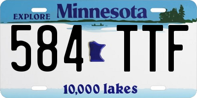MN license plate 584TTF