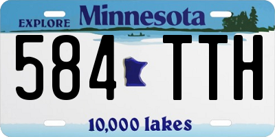 MN license plate 584TTH