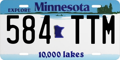 MN license plate 584TTM