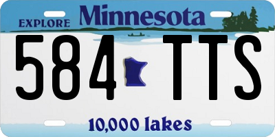 MN license plate 584TTS