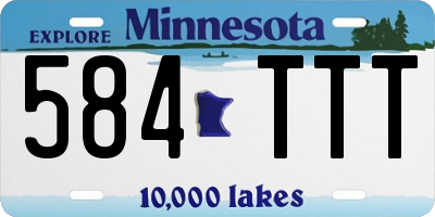 MN license plate 584TTT