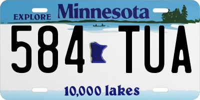 MN license plate 584TUA