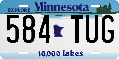 MN license plate 584TUG