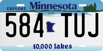 MN license plate 584TUJ