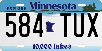 MN license plate 584TUX