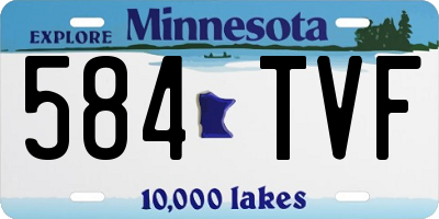 MN license plate 584TVF