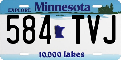 MN license plate 584TVJ