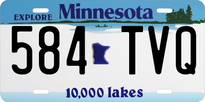MN license plate 584TVQ