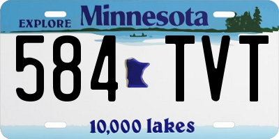 MN license plate 584TVT