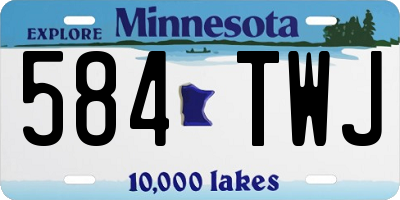 MN license plate 584TWJ