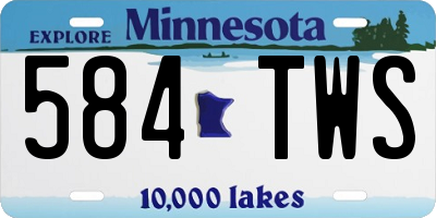 MN license plate 584TWS
