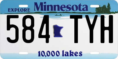 MN license plate 584TYH